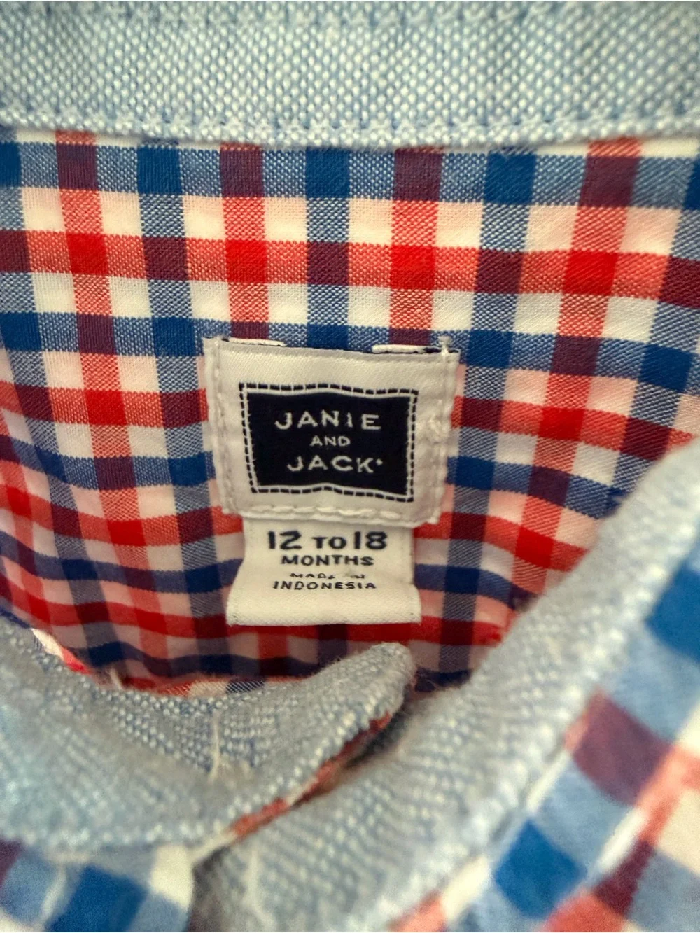 Boys Fall Bundle | Janie and Jack | 2 Fall Button Down Shirts | Size 12-18m